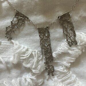 Handmade Silver "Lace" Necklace